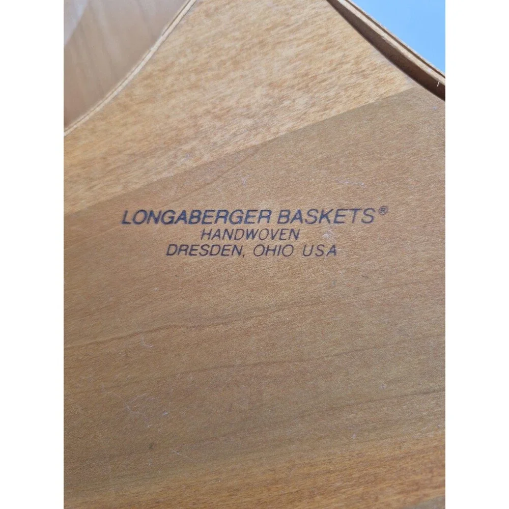 2001 Longaberger Christmas Collection Shining Star Basket With Papers 2 Inserts